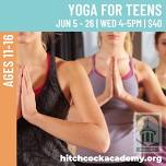 Yoga for Teens: Start of 4 Week Session