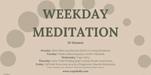 Weekday Meditation, Wichita Falls, TX |Reflect, Prepare, Rejuvenate |Online