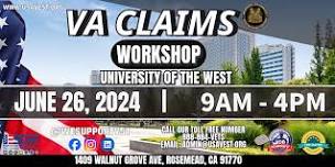 VA CLAIMS WORKSHOP- UNIVERSITY OF THE WEST