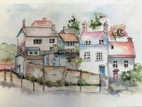 Watercolour & Ink Street Scene