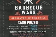 BARBECUE WARS JUNE 22, 2024 GARDNER NURSING & REHAB 702 N. DREW ST. STAR CITY, AR 71667