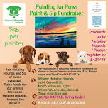 PAINTING FOR PAWS, Helping Hounds Paint & Sip Fundraiser