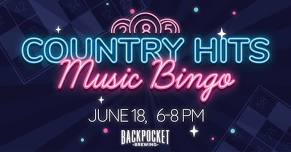 Country Hits Music Bingo!