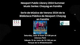 Summer Music Series: Chayag en Familia