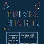 Vandal Trivia at Lindsay Creek Vineyards!