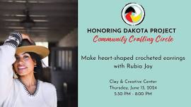 Community Crafting Circle with Rubia Joy - Heart-Shaped Crocheted Earrings