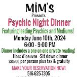 Psychic night dinner in Roslyn