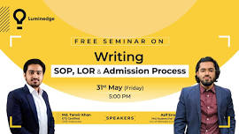 Free Seminar on Writing SOP, LOR & Admission Process