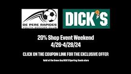 DICK’S Sporting Goods 20% off shop event