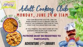 SRP WEEK 4: ADULT COOKING CLUB