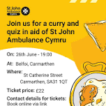 Curry & Quiz Night Fundraiser