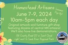 Homestead Artisans June Pop-Up Sale Weekend