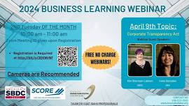 Corporate Transparency Act FREE Webinar