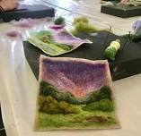 Painting with Wool – Purple Sunset