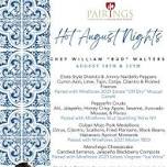 Pairings: “Hot August Nights” with Chef William “Bud” Walters