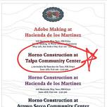 Horno Construction at Talpa Community Center