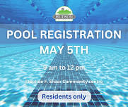 Community Pool: Registration for residents