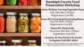 Randolph County EHC Food Preservation Workshops @ St. Paul Parish Life Center