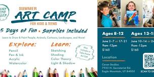 Summer Art Camp - For Kids Ages 8-12