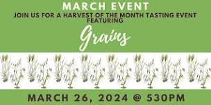 Harvest of the Month Tasting Event: Baking with Grains!