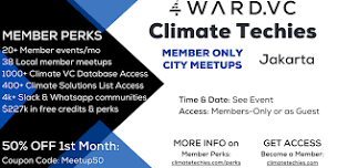 Climate Techies Jakarta Monthly Member Networking Drinks