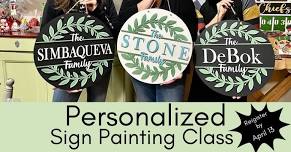 Personalized Sign Painting Class