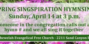 Spring Singspiration Hymn Sing