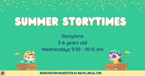 Preschool Storytime