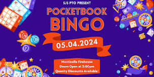 Pocketbook Bingo Presented by the SJS PTO