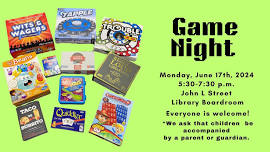 Game Night at the JLS Library