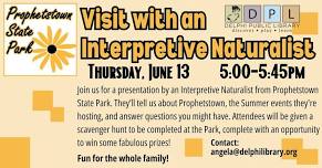 Visit w/ an Interpretive Naturalist: Prophetstown State Park