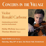 Concerts In The Village – Violinist Ronald Carbone