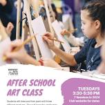 After School Art | Ages 7-13 | Tuesdays | Oct 22 – Dec 3 2024