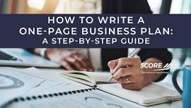 How to Write a One-Page Business Plan: A Step-by-Step Guide