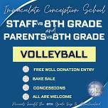 Staff & Parents vs the 8th Grade Volleyball Games