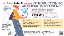 GIRLS RULE AI Sponsors Introduction to Artificial Intelligence Session 1