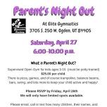 Parents Night Out - April