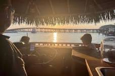 FAMOUS Destin Tiki Boat Sunset Cruise Destin Harbor- Crab Island