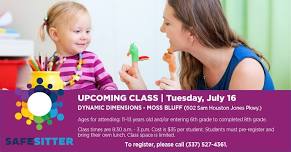 Safe Sitter Babysitting Class - Moss Bluff