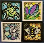 Faux Stained Glass Class- make two 5x7 pieces