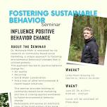 Fostering Sustainable Behavior Seminar