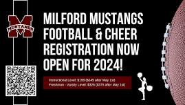 Mustang Football Equipment Pickup June 3rd & 4th 5-7:30 pm