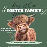 Hug a Cow Day for Foster Family Appreciation