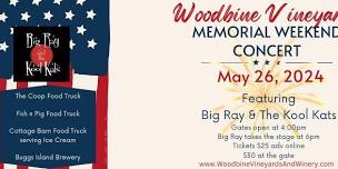 Woodbine Vineyards Memorial Weekend Concert May 26, 2024