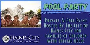 Pool Party for Families of Children with Special Needs