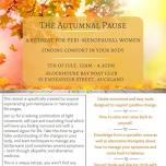 The Autumnal Pause retreat for peri-menopausal women