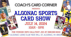 ALGONAC SPORTS CARD SHOW