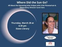 Where Did the Sun Go? CCSU Expert Gives Talk on Solar Eclipse