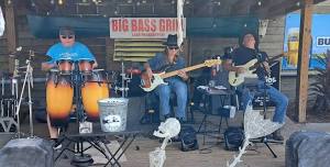 The Mudds & Bongo Bob live at Big Bass Grill on Lake Panasoffkee! Great food, fun, music, and view!