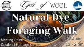 Natural Dye Foraging Walk. Cycle of Wool